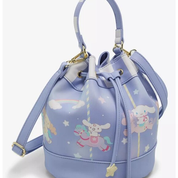 Her Universe - Cinnamoroll & Friends Carousel Bucket Crossbody Bag - NEW - Picture 3 of 4